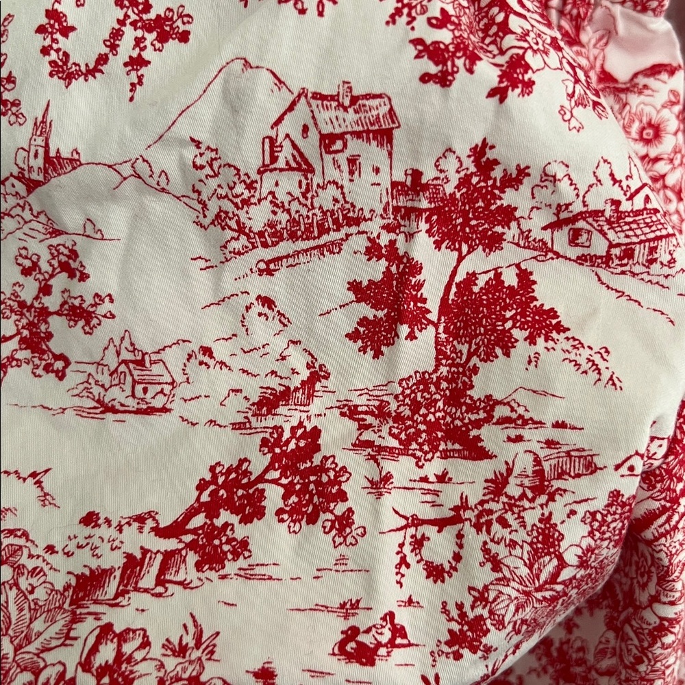 Janie and Jack Red Toile Baby Dress - Picture 5 of 6